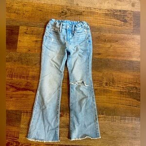 Old Navy, light wash, Flare jeans. Size 8. Like new